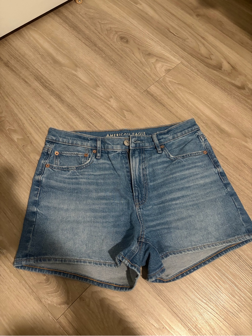 American Eagle Outfitters Light Blue Denim Jean Shorts